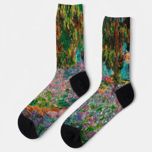 Chaussette Iris Jardin Monet Giverny fleurs