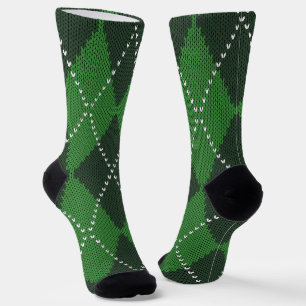 Chaussette Jacquard vert irlandais