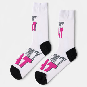 Chaussette J'adore mon chat – Design mignon pour amateur de c