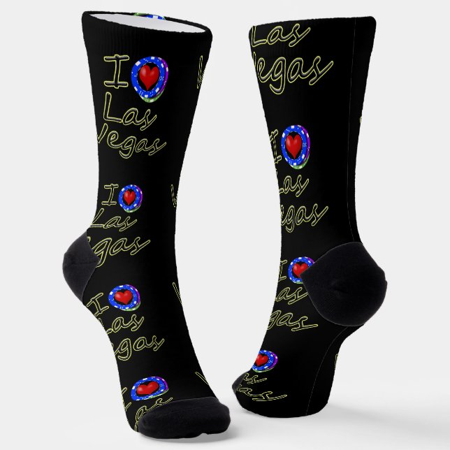 Chaussette J'aime Las Vegas (Angulaire)