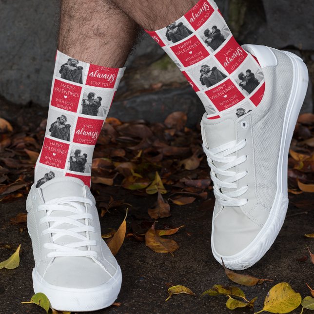 Chaussette Je Vous Aimerai Toujours Photo (Créateur téléchargé)