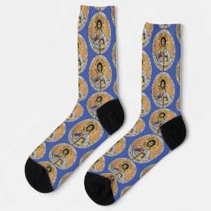Chaussette Jésus-Christ Pantocrator Art iconographique byzant