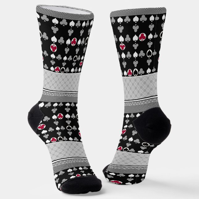 Chaussette Jeu de carte de poker (Angulaire)