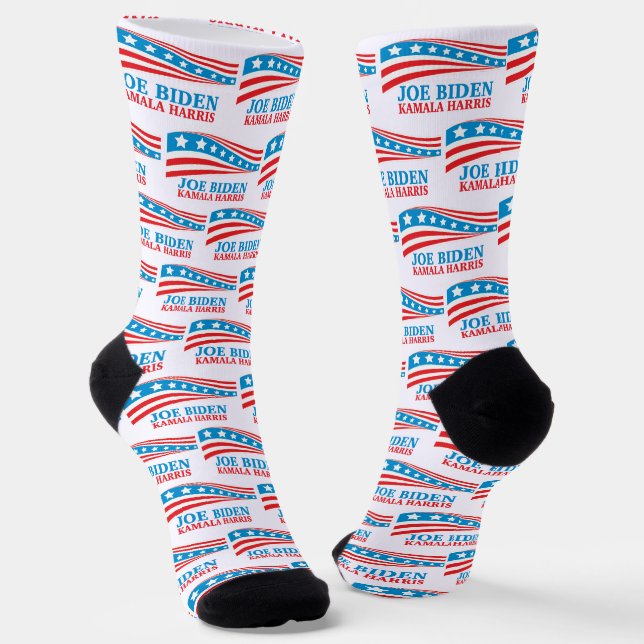 Chaussette Joe Biden Kamala Harris pour l'Amérique 2024 (Angulaire)