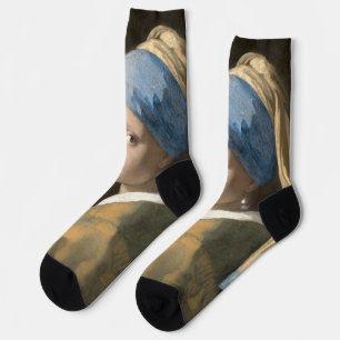 Chaussette Johannes Vermeer Jeune fille au collier de perles