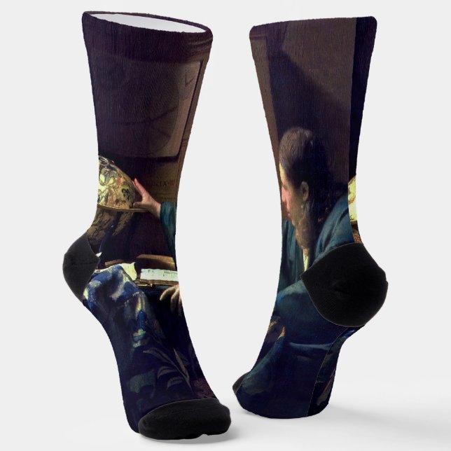 Chaussette Johannes Vermeer - L'astronome (Angulaire)