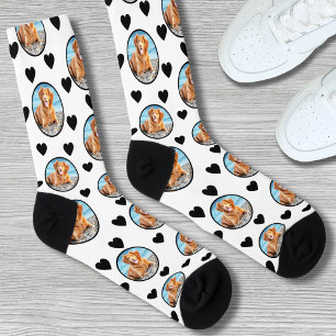Chaussette Joli chien de compagnie photo personnalisée