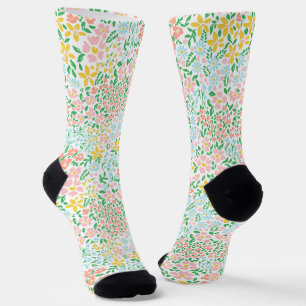 Chaussette Joli Motif coloré Pastel Garden Flower