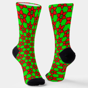 Chaussette Joli Motif de fleurs Abstraites