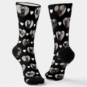 Chaussette Jolies Photos Personnalisées de 6 Animaux de Compa