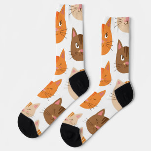 Chaussette Jote Chat face Motif