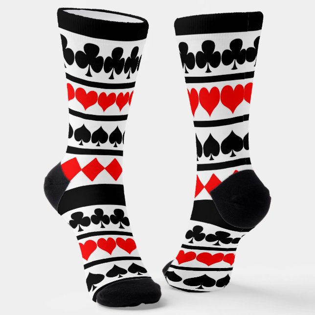 Chaussette Jouer Chaussettes de suites de carte (Angulaire)