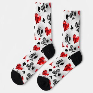Chaussette Joueur de poker Joueur de cartes de jouer costumes