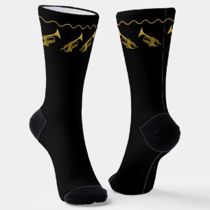 Chaussette Joueur de trompette Jazz Cuivres Groupe Instrument