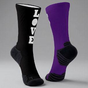 Chaussette Joueur de Volleyball LOVE Couleurs d'équipe person