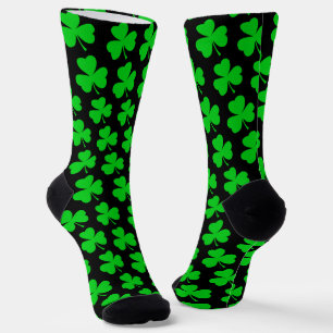 Chaussette Jour de la Saint Patrick Shamrock irlandais Sainte