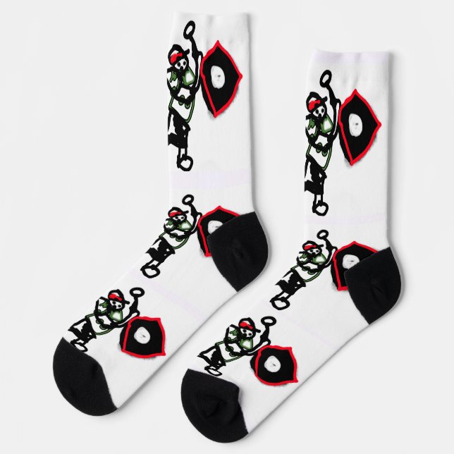 Chaussette Joyeuse fête des pères golfeurs  (Gauche)