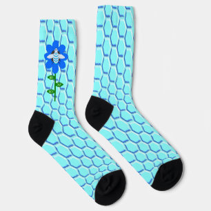 Chaussette Joyeux Bee Day Boy Blue Birthday Bumblebee