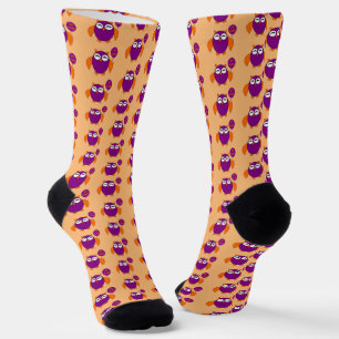 Chaussette Joyeux Halloween Party Owl Patterned