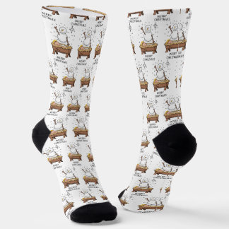 Chaussette Joyeux Noël Nativité bébé Jésus Snowman