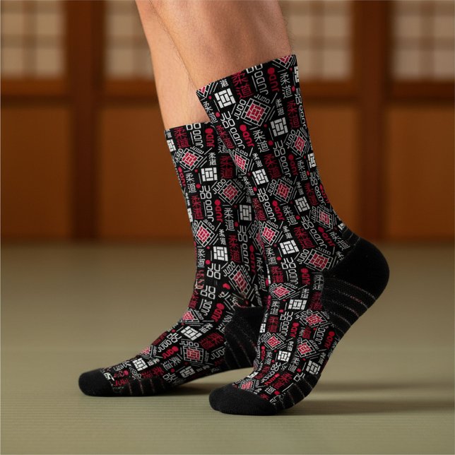 Chaussette Judo - clean modern geometric pattern (Créateur téléchargé)
