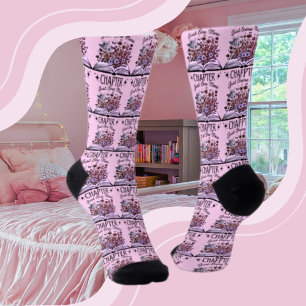 Chaussette Juste un chapitre de plus - Amateur de livres flor