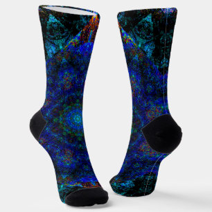 Chaussette Kaleidoscope Bleu, Chaussettes d'équipage