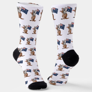 Chaussette Kangourou et koala
