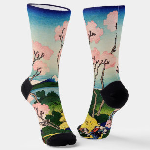 Chaussette Katsushika Hokusai - Gotenyama, Tokaido, Shinagawa