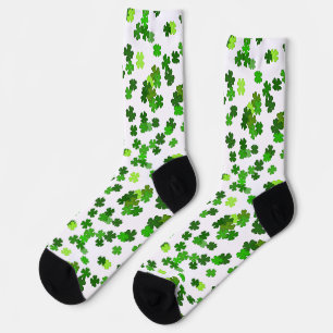 Chaussette Kelly green "Shamrocks en train de tomber"
