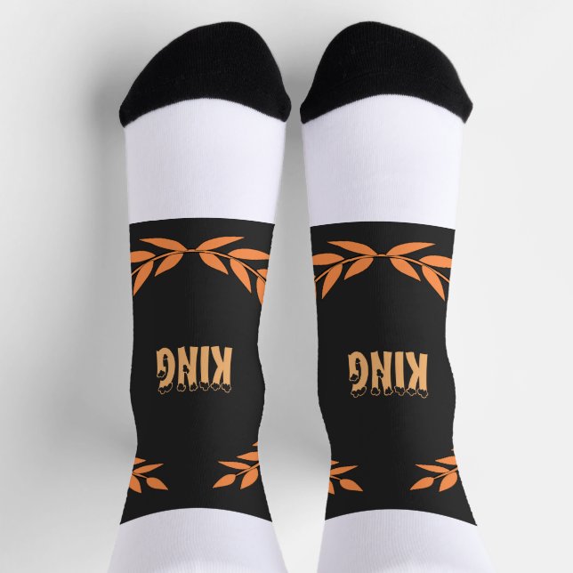 Chaussette KING Imprimé Super Soft et Stretchy Premium Crew (Haut)