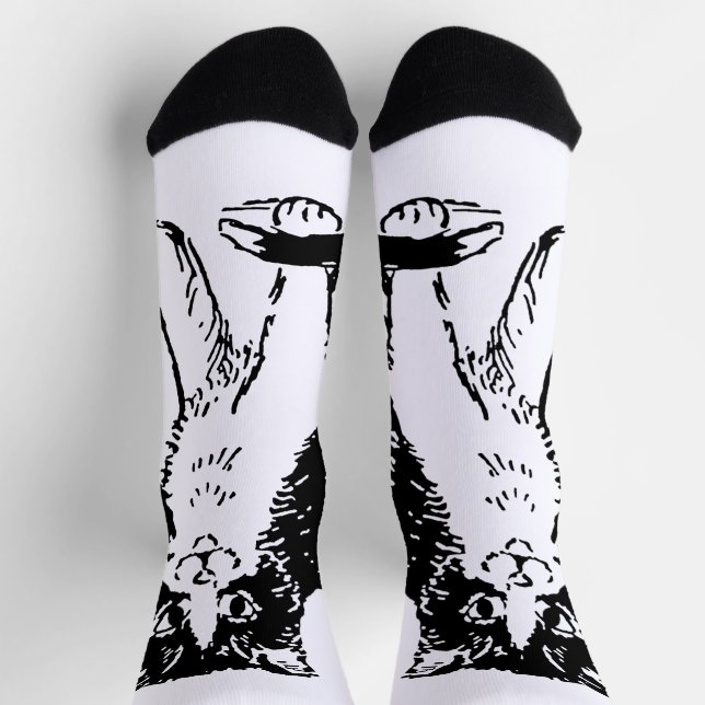 Chaussette Kitty Chat Art (Haut)
