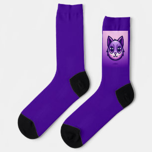 Chaussette Kitty mignon pourpre aussi