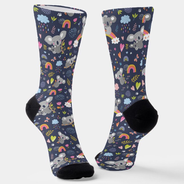 Chaussette Koala Rainbow Love Motif (Angulaire)