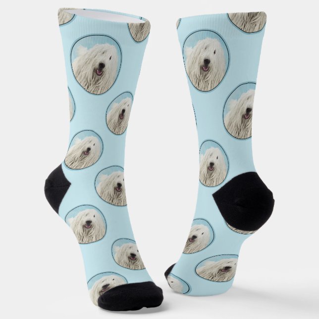 Chaussette Komondor Peinture Hongroise Cute Original Chien Ar (Angulaire)