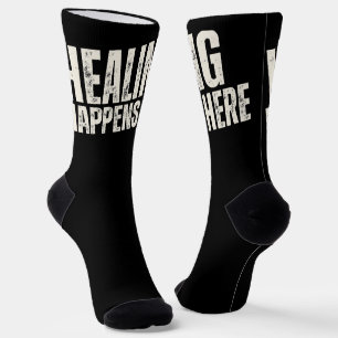 Chaussette La guérison se produit ici Pour les colis de soi