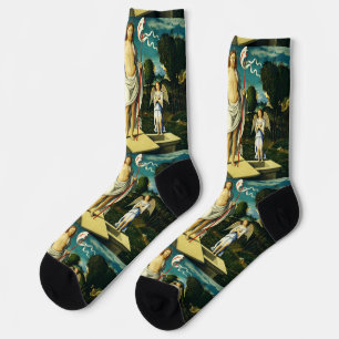 Chaussette La Résurrection de Jésus par Girolamo da Santacroc