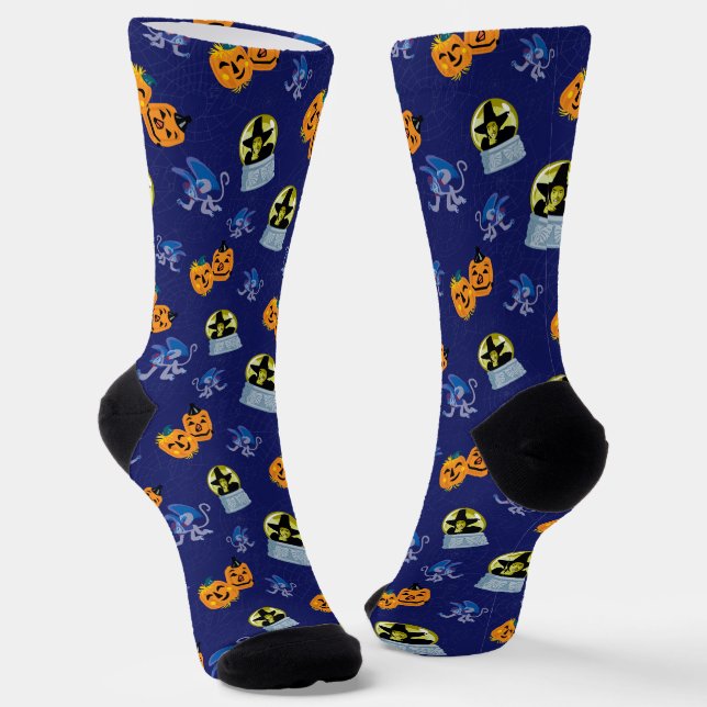 Chaussette L'Assistant D'Oz™ | Motif de la sorcière d'Hallowe (Angulaire)