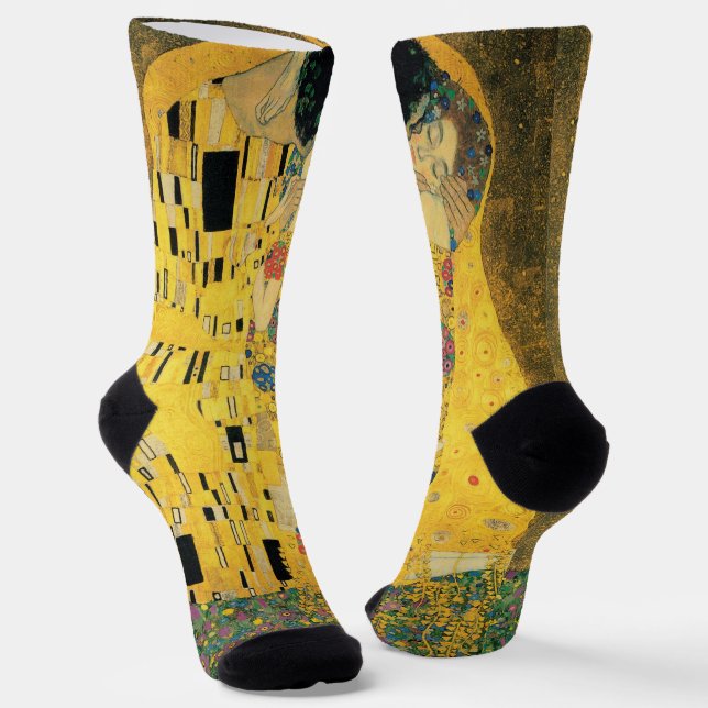 Chaussette Le baiser de Gustav Klimt, Art Nouveau Vintage (Angulaire)