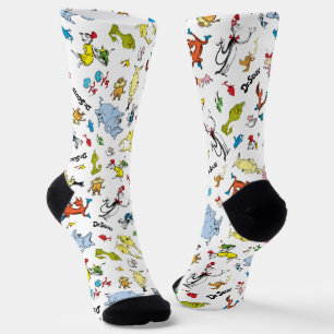 Chaussette Le monde de Dr Seuss Pattern