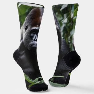 Chaussette Le roi du gorille de minuit : Monarque de la forêt
