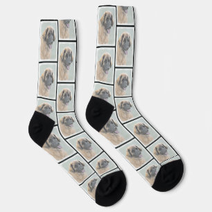 Chaussette Léonberger Peinture Leo Cute Art original chien an