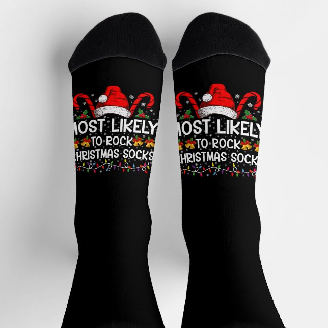 Chaussette Les Chaussettes De Noël Les Plus Susceptibles D'Ar (Haut)