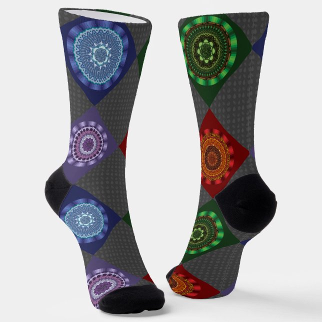 Chaussette Les éléments Mandalas (Angulaire)