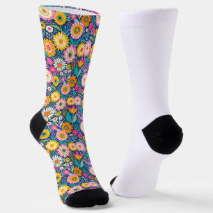 Chaussette Les fleurs joyeux