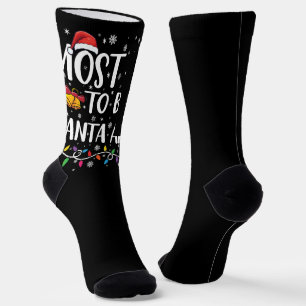 Chaussette Les Plus Susceptibles De Boss Père Noël Autour De 