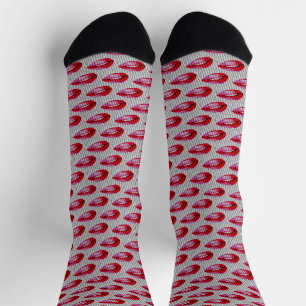 Chaussette Lèvres rouges