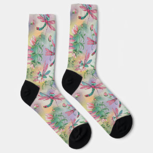 Chaussette Libellule Florale