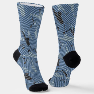 Chaussette Lignes de saxophone