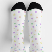 Little Pastel Hearts sur White Unisex